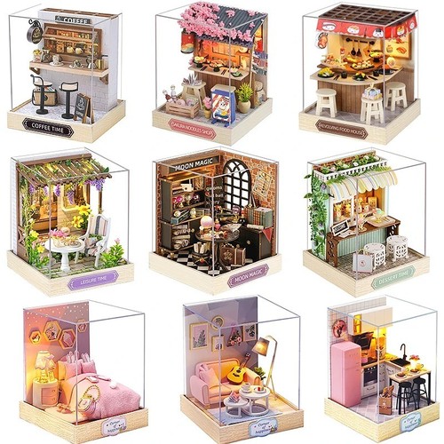 Diy mini dollhouse kit - diy,