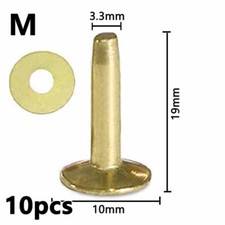10/50X Copper Rivets Burrs