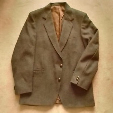 MAGEE Men's Brown Speckled Blazer 42R Pure New Wool Tweed Smart Casual Jacket