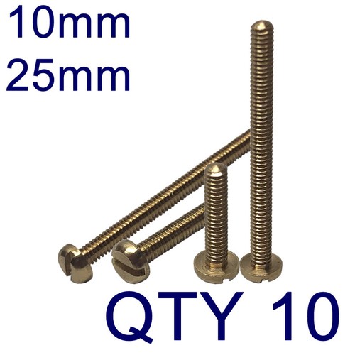 Metric brass slotted - metric, head