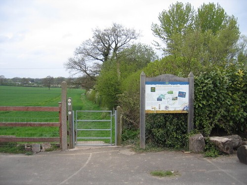 Footpaths from park gate - from,