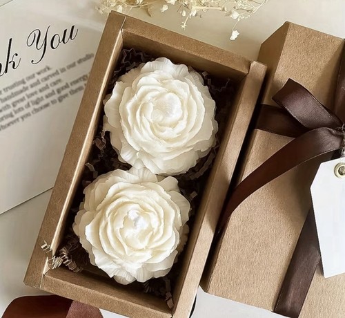 Gift box with peony shaped - 2, peony-shaped