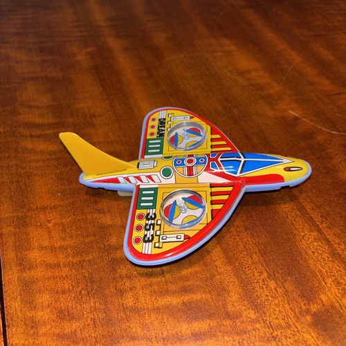 Tin toy airplane - tin, airplane,