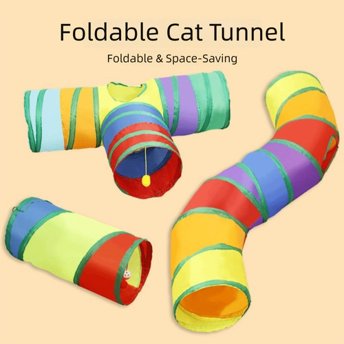 1xfoldable rainbow tunnel tube - 1xfoldable,