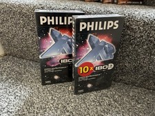 Philips 180 Blank VHS Tapes x2