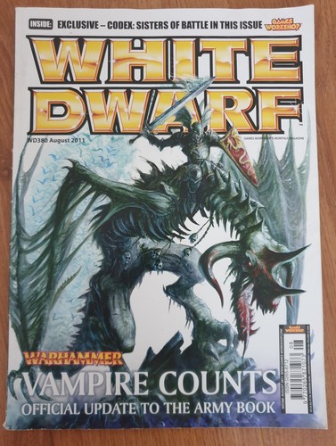 Warhammer white dwarf magazine - white,