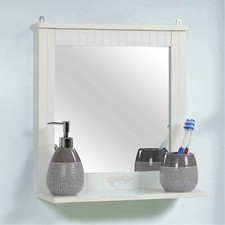 Wooden Framed Bathroom Mirror