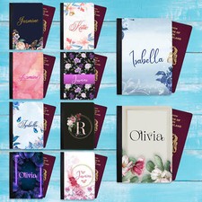 Floral design passport cover - design,