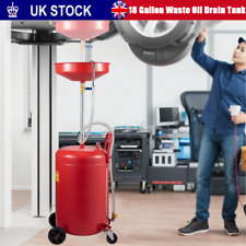 80L Waste Oil Drainer Portable Waste Oil Garage Extractor Drain Drainer Tank UK