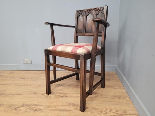 Ercol colonial armchair carved - colonial,