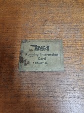 Bsa Dandy 70 Running Instruction Card Moped Scooter Brochure Motorcycle 1959