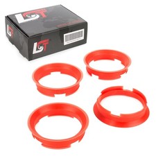 4x Centering Rings Red for