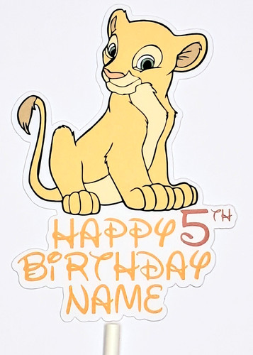 Nala lion king cake topper - topper, x1