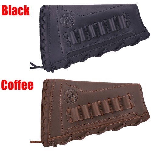 Leather buttstock shell - leather, holder