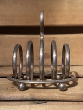 Vintage Silver Tone Metal Toast Rack - Small Toast Rack #SPR159