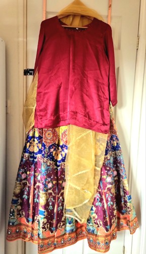 Floral satin print - satin,