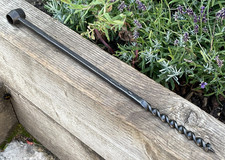 Vintage Sheffield 1/2" T Handled Hand Auger Drill Bit 18" Long Hole Boring Tool