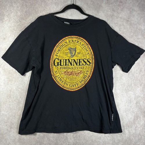Guinness shirt mens black - guinness, xl