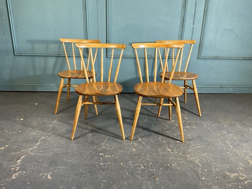 Ercol adult size chairs re - 4x,