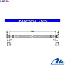 BRAKE HOSE 24.5229-0200.3 FOR