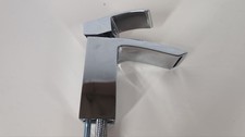 Basin Taps Waterfall Slotted Square Bathroom Sink Mixer Tap with G1/2 UK Stan...