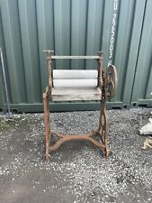 vintage cast iron mangle , Clothes Wringler, Garden Feature 