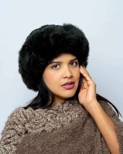 Luxury alpaca fur hat - fur,