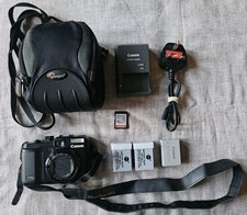 Canon PowerShot G10 14.7MP Digital Camera - Black - Carry Case - SD Card