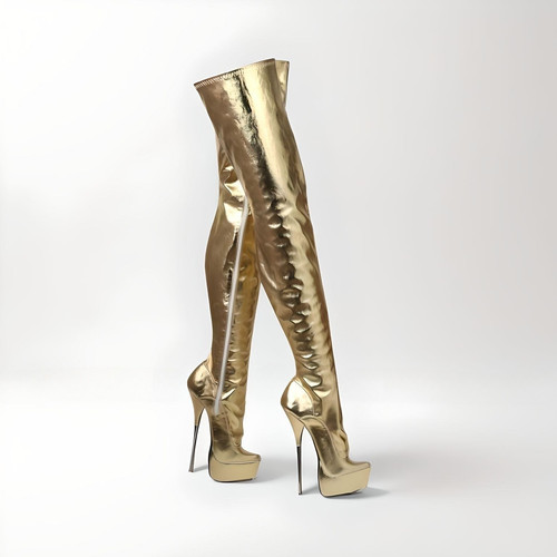 Ballet metal high heel thigh - high,