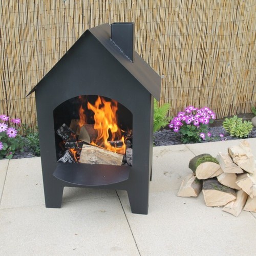 Outdoor chimenea log - outdoor,