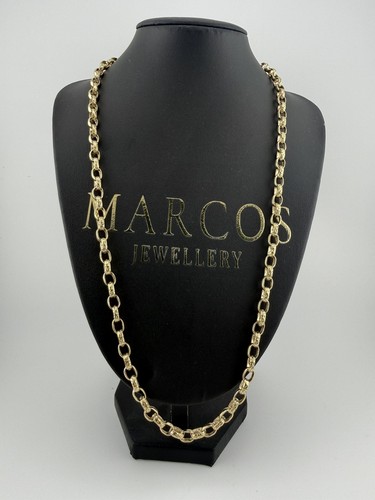 9ct gold oval - oval, chain