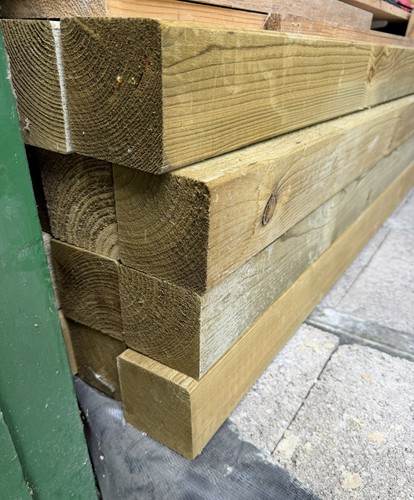 Wooden fence posts 4 - 4", by