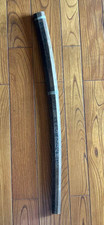 Vintage Japanese Shirasaya Wooden Sword Mount 82cm with Sayagaki Inscription