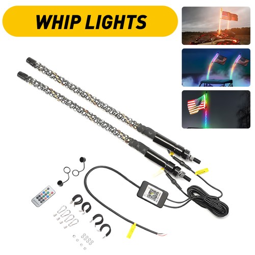 2pcs 3ft led - led, whip