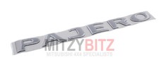 Pajero Silver Decal Raised
