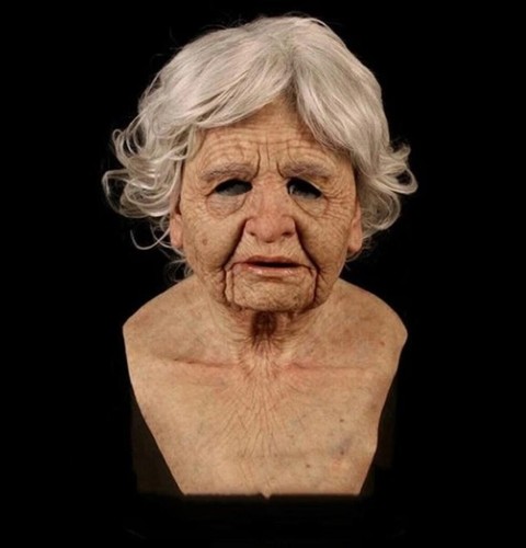 Old woman mask halloween - woman,