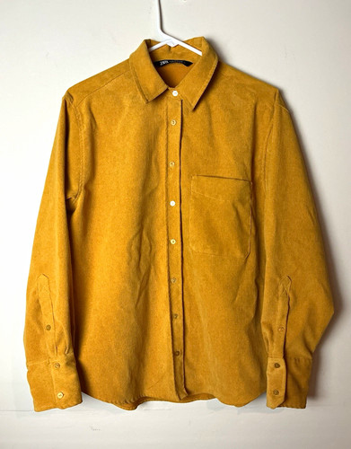 Zara corduroy button shirt - corduroy, button-up
