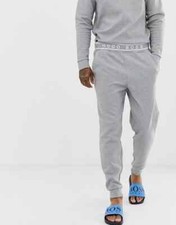 New Hugo BOSS men grey ribbed
