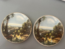 2x Small Liverpool Road Pottery LTD plates Stroke on Trent