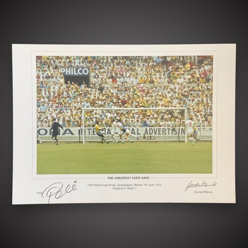 Pele and gordon banks - pele,