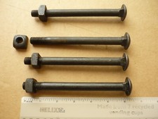 IMPERIAL BSW 1/2" x 6" VINTAGE COACH/CARRIAGE BOLTS WITH SQUARE NUTS SELF COLOUR