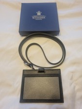 Ettinger Black Leather Lanyard