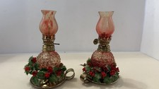 Vintage Mini Oil Lamps Pair