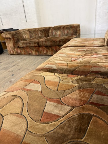 Vintage modular 1970s sofa - vintage,