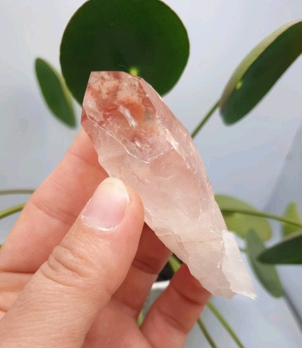 Natural pink lemurian - natural, polished