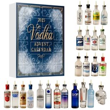 24 x Vodka Wine Christmas Advent Calendar Countdown Blind Box Tree Pendant Gift