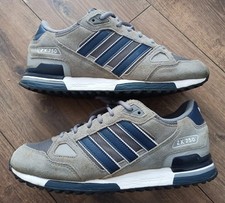 Mens Adidas ZX 750 Trainers in Grey / Navy Blue In Size 10 UK