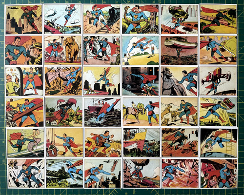 Superman gum trading cards - trading,