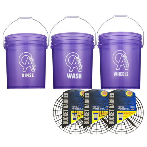 Detailing car wash - car, buckets