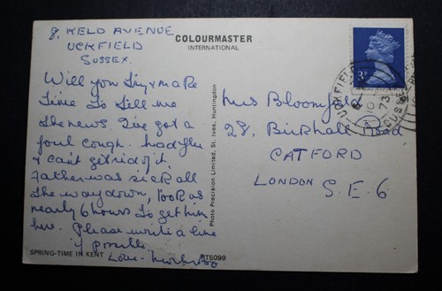Uckfield sussex 1973 postmark - uckfield,,